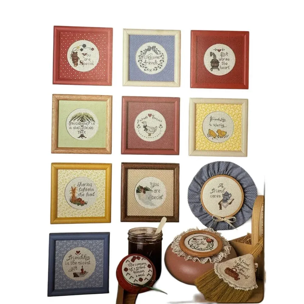 Vintage Friendship Rings Cross Stitch Design Leaflet #452 13 designs 1986